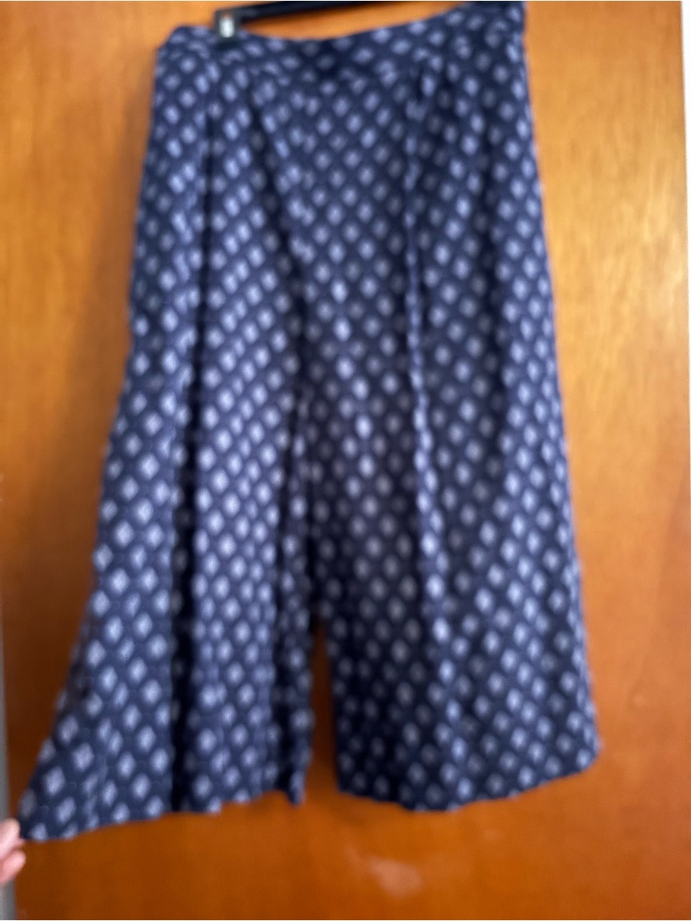 Banana Republic Navy Printed Wide Skort
